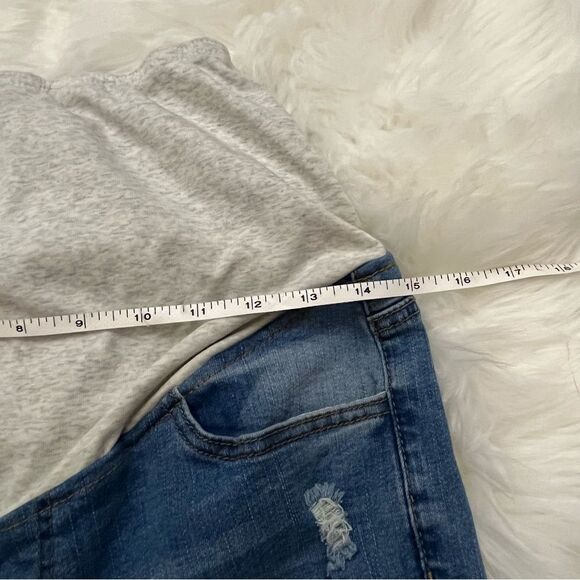 Maternity Skinny Jeans Distressed Full Panel S - Picture 4 of 6